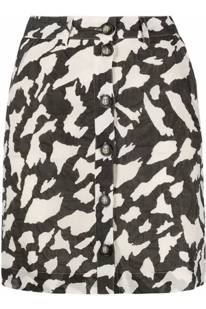 Nanushka A-line animal-print mini skirt