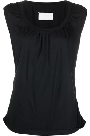 Maison Margiela 1990s gathered detailing sleeveless tank