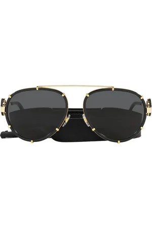 Versace MOD 4157 Black Oversized Women's Sunglasses