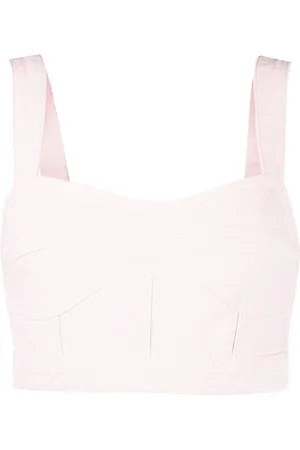Self-Portrait Denim cropped top