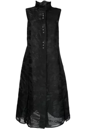 SHIATZY CHEN Brushed-print detail midi dress
