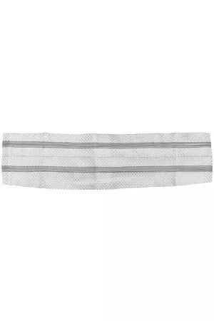 VERSACE 1990s stripe-print silk cummerbund