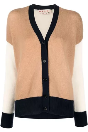 Marni Colour-block cashmere cardigan