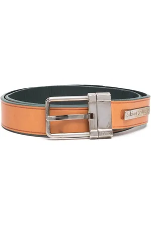 Gianfranco Ferré 1990s buckled leather belt