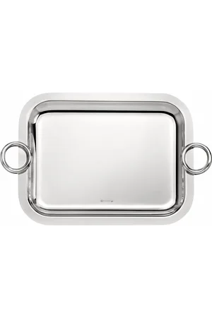 Christofle Vertigo 26cm x 20cm -plated rectangular tray