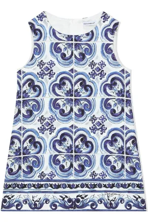 Dolce & Gabbana Majolica-print brocade minidress