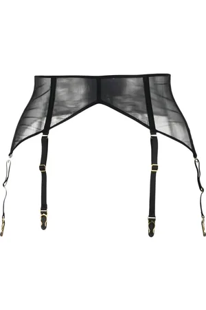 MAISON CLOSE Sheer garter belt