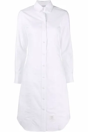 Thom Browne Logo patch shirtdress