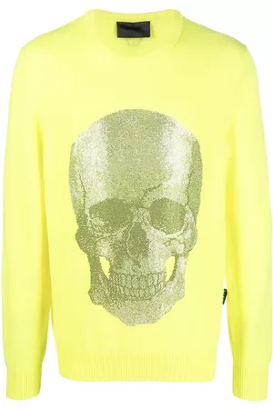 Philipp Plein Skull logo knitted sweater