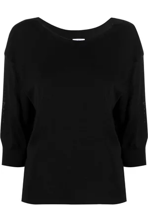 Malo Fine-knit short-sleeve top