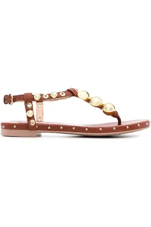 AGL ATTILIO GIUSTI LEOMBRUNI Studded T-bar strap sandals