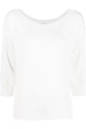 Malo Fine-knit short-sleeve top