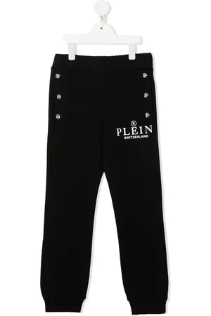 Philipp Plein Logo-print cotton track trousers