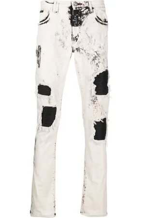 Philipp Plein Rock Star distressed jeans