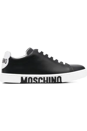 Moschino Lace-up leather sneakers