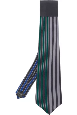 VERSACE 2000s striped silk necktie