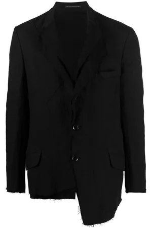YOHJI YAMAMOTO Single-breasted linen blazer
