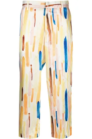 Viktor & Rolf Impasto brushwork cropped pants