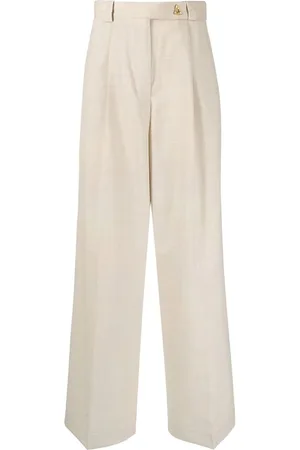 AERON Wide-leg wool trousers