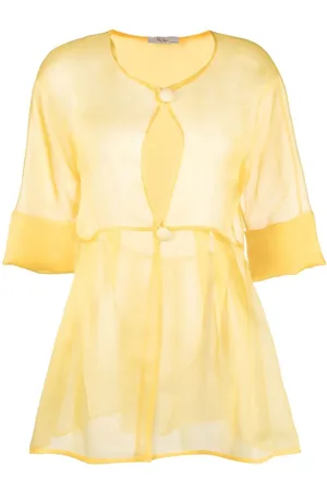 FELY CAMPO Sheer peplum jacket
