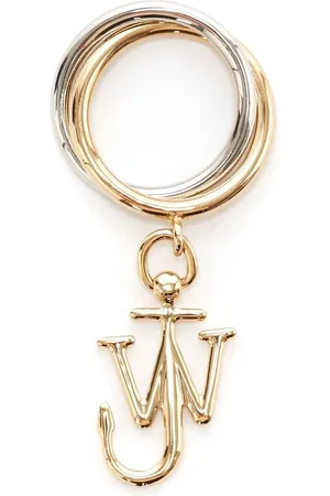 J.W.Anderson Anchor-charm double-loop ring