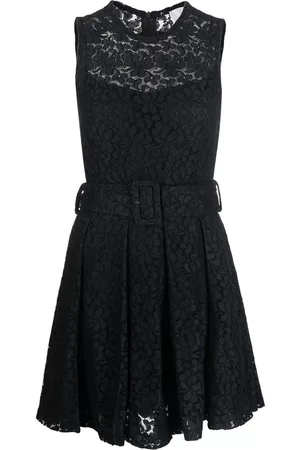 Patou Lace-detail sleeveless mini dress