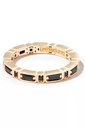 Suzanne Kalan 18kt yellow Inlay Sideways sapphire eternity band ring