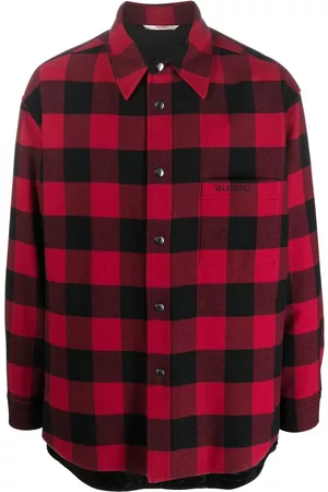VALENTINO GARAVANI Check-print virgin-wool overshirt