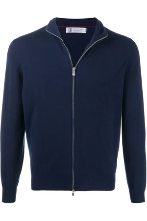 Brunello Cucinelli Fine knit zipped front cardigan