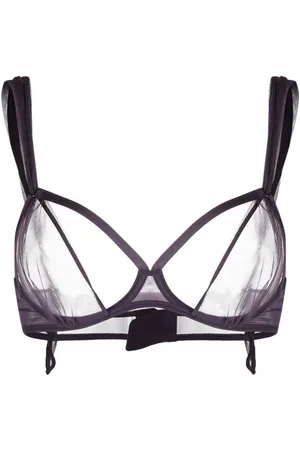 MAISON CLOSE Naked sheer scarf bra