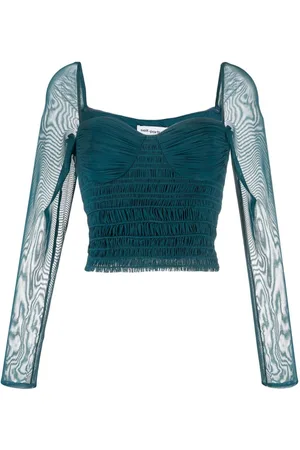 Self-Portrait Gathered-detail long-sleeve top