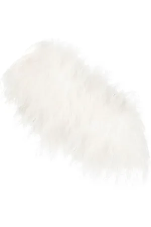 Styland One-shoulder feather-embellished top