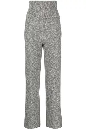 OFF-WHITE Diag-print knitted trousers