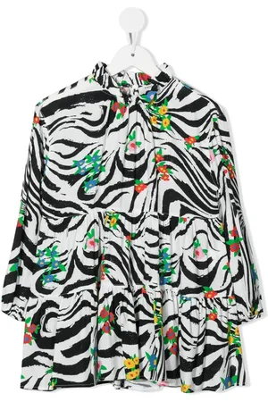 PHILOSOPHY DI LORENZO SERAFINI Floral-print marbled dress