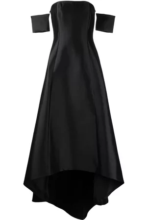 Sachin & Babi Agyness Hi-Lo strapless gown