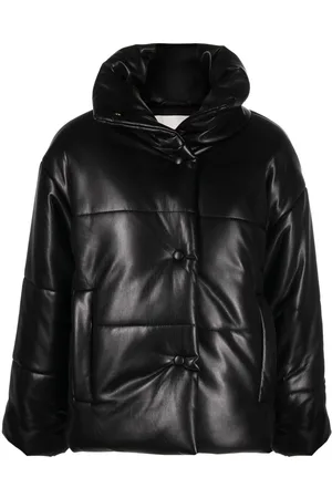 Nanushka Hide padded short faux-leather jacket