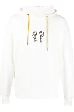 Viktor & Rolf Men Jumpers - Sketch-style print drawstring hoodie