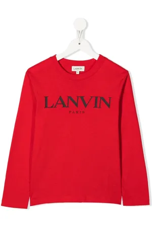 Lanvin Long-sleeved logo-print T-shirt