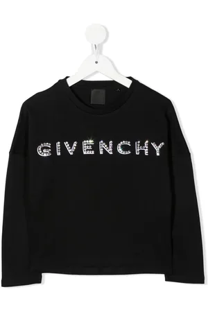 Givenchy Rhinestone-logo long-sleeved T-shirt