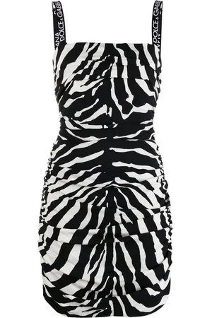 Dolce & Gabbana Zebra-print silk mini dress
