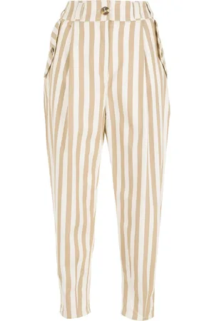 Olympiah Stripe-print straight trousers