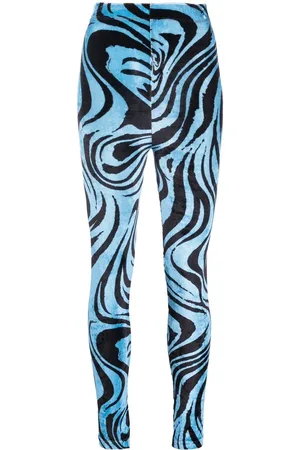 Serafini Velvet swirl-print leggings