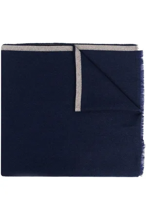 Brunello Cucinelli Wool fringed scarf