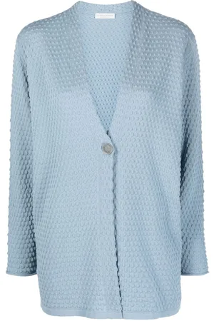 LE TRICOT PERUGIA Textured button-front cardigan