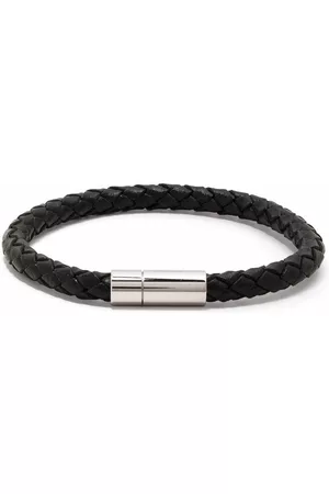 PAUL SMITH Leather Stripe Hook Bracelet