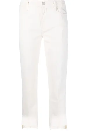 Frame High-waisted cropped jeans