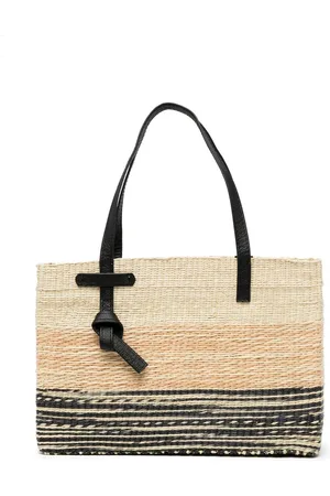 SENSI STUDIO Degrade straw tote