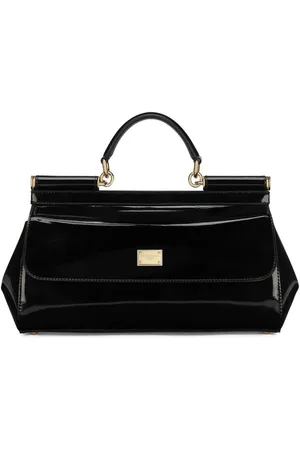 Dolce & Gabbana Elongated Sicily patent leather top-handle bag