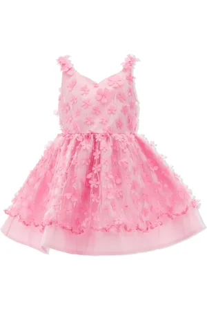 Tulleen Ravine floral-appliqué dress