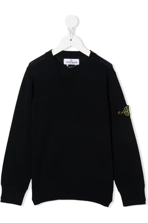 Stone Island Logo-patch wool jumper